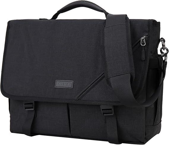 Messenger Bag for Men, Lightweight Water Resistant 15.6 In Laptop Bag Business Office Satchel Shoulder Bag