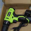 FADAKWALT Cordless Drill Set,12V Power Drill Set with Battery and Charger, Electric Driver/Drill Bits, 3/8'' Keyless Chuck,21+1 Torque Setting, 180 inch-lbs, with LED Electric Drill Set (Green)