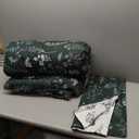 Bedsure King Comforter Set - Emerald Bed Set, 3 Pieces Cute Floral Bedding, 1 Soft Reversible Botanical Flowers Comforter and 2 Pillow Shams