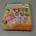 24Pcs Valentines Day Gifts for Kids, Animal Heart Squishy Toys With Cards for Galentines School Gift Exchange, Classroom Prizes, Bag Stuffers, Party Favors