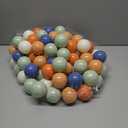 100Pcs Ball Pit Balls, Soft Plastic Ball Pit Balls for Kids, Phthalate & BPA Free, Crush Proof Plastic Play Balls, Assorted Colors Play Balls for Ball Pit, Play Tent, & Party Decorations (Gray-Blue, Orange-Red, Gray-Blue, Milk White, Orange)