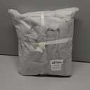 JIYUAN 100% Washed Cotton Duvet Cover Set 3 Pieces Super King, 1 Duvet Cover 108x98 Inches(Comforter Not Included) and 2 Pillowcases,Linen Feel Bedding Set Comfy and Breathable, Heathered Cream Grey