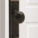 MaxxGeek Door Knob Interior, Antique Door Knob, VAntique Bifold Door Knobs Replacement, Fits 1-3/8"- 1-3/4" Interior Doors, Oil Rubbed Bronze(Without Keys and Locks)