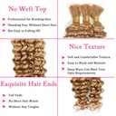 #27 Blonde Human Braiding Hair Deep Wave Bulk 22 22 22 Inch Honey Blonde Deep Wave Braids Human Hair Extensions Unprocessed Virgin Remy Hair 3 Bundle 50 Gram Per Bundle