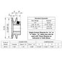 AK15-5/8 Sheaves,v Belt Pulley 5/8 inch bore 1.55" OD,Motor Pulley Cast Iron for A 3L 4L V-Belts;AK1558 Pulley