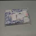 Litabel Navy Watercolor Floral Shower Curtain, Blue Plant Leaves with Flower Shower Curtains for Summer Bathroom Decor, Modern Fabric Botanical Waterproof Shower Curtain Set with Hooks 72x72 Inch