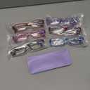 Gaoye 3.5 Reading Glasses for Women, 6 pack Fashion Readers for Women Spring Hinge Eye Glasses, Blue Light Reading Glasses (*C1 Mix Color)