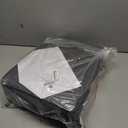 Square Makeup Stool with X-Leg Foot Rest, Linen Footrest, Ottoman Seat, Multi-Use as Small Side Table, for Bedroom, Living Room, Dark Gray LG-70G (17.72"-Linen)