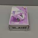 Bluetooth Noise Cancelling Headphones for Kids,Foldable Cat Headphone with LED Light Up Ear,Cat Ear Headphones for Toddler with Microphone/TF Card,Kids Bluetooth Headphones for ipad (Purple)