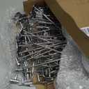 Moxweyeni 100 Pcs Heavy Duty Slatwall Panel Hooks Hanging Metal Slat Wall Hanging Hooks Silver Slat Wall Hanger Commercial Grade Slatwall Pegs Accessories for Shop Retail Display (7.87 Inch)