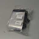 Mlici Acrylic Sign Holder with Clamp, 6 x 9 Inch Double Head Display Clips with PVC Card Protector, Rotating Sign Price Tag Clip On Sign Display for Hangrails or Tubes (Pack of 7) (Black)