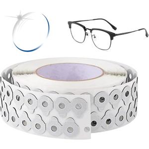 1000Pcs Optical Lens Blocking Pads Eyeglasses Edging Anti Slip Glasses Double-Sided Adhesive Sticker Tape for Auto Edger Lens Processing(Black 0.71x0.91inch)