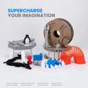 ELEGOO PLA Filament 1.75mm Gray 2KG, 3D Printer Filament Dimensional Accuracy +/- 0.02mm, 2 Pack 1kg Cardboard Spool(2.2lbs) 3D Printing Filament Fits for Most FDM 3D Printers