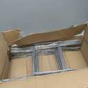 Sturdy Metal Wire Step Stake Frame for Yard Signs - 10 x 24 inch H Frame Wire Stake Sign Spikes (100 Pack)