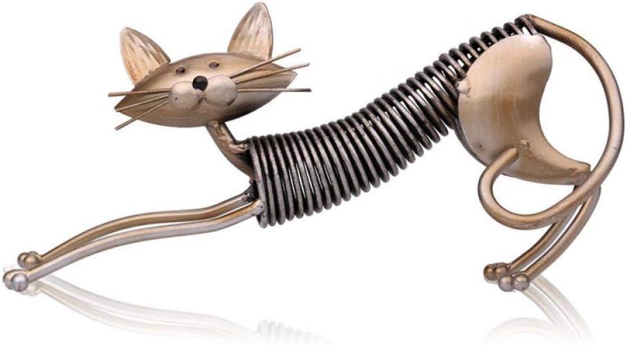 Sculpture Head Metal Iron Art Decoration Cat Shape Handicraft Crafting Art Decoration Ornament