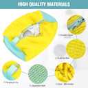 Shoe Washing Machine Bag, Shoe Laundry Bag for Washer and Dryer, Include Dry Net Bag, Reusable and Durable Zipper with Hook Design, Shoe Washing Bag for Sneaker (Yellow, 2 Pack)