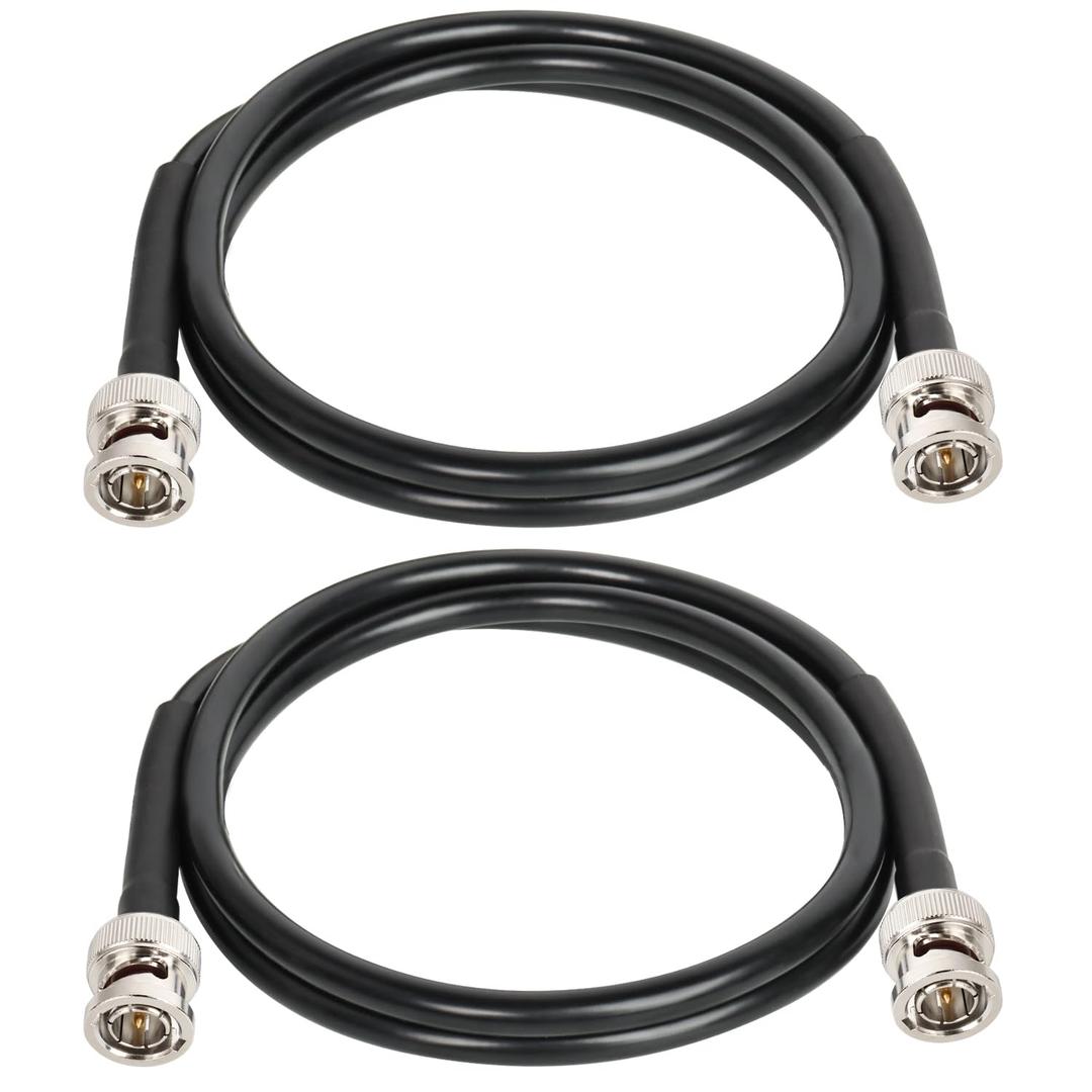 XRDS -RF 12G SDI Cable 3FT 2PCS, SDI Video Cables 3G/6G/12G 75ohm BNC Male Cable Supports HD-SDI/3G/6G-SDI/4K/8K for Video Security Camera SDI Converter
