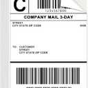 L LIKED 50 Pre-Cut 4x6 Shipping Labels for Laser & Inkjet Printers, Single Sheet, Self Adhesive Address Mailing Postage Shipping Labels (50 Sheets)