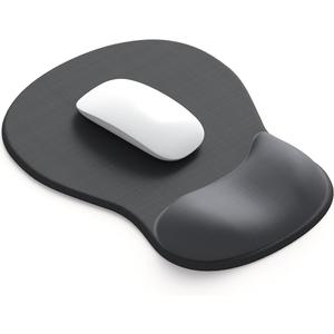 ErgoComfort Gel Wrist Rest Mouse Pad-Ergonomic Office Mousepad with Wrist Support-Non-Slip, Design Desk Accessories Mat for Home&Game Decor (04Graphite Glide)
