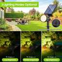 800 Lumens Solar Powered Spot Lights Outdoor - Adjustable Solar Flood Lights with 30 LEDs, 3 Modes, IP65 Waterproof, Solar Light for Landscape, Yard, Garden, Driveway, Tree, Wall(Warm White, 6-Pack)