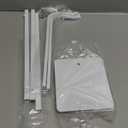 2pack of metal Handbag Rack Display Single Side Adjustable Handbag Display Stand Purse Display Rack (WHITE)