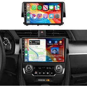 2G+64G for Honda Civic 2016-2020 Radio,【Android 13 Build-in DSP EQ】 Car Stereo with 5.0Bluetooth,Wireless Carplay Android Auto,9inch IPS Touch Screen,IP69k Backup Camera,26UIs,GPS Chip,FM/RDS