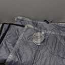 3 Layer 63 x 47 Inches Winter Insulated Window Curtain-Oxford Thermal Insulated Window Blanket with Fastener-Gray Window Insulation Kit for Winter Keeping Warm