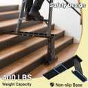 Ladder Extender Extra-Long, Heavy Duty Ladder Leveler | 400LBS Weight Capacity | 20.5" - 36.2" Adjustable Length & 13.1-19.3 Height Range, Fit for Single Ladders & Extension Ladders