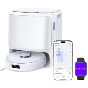 NARWAL Freo X10 Pro Robot Vacuum and Mop Combo, 11,000Pa Suction, DualFlow Tangle-Free System, MopExtend Edge Cleaning, Self-Emptying, Auto Mop Wash & Dry, LiDAR Navigation, for Pet Hair qqq1 Hard Floors