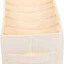 Clothes Organizer for Closet 7 Compartment Drawer Storage Bag for T Shirts Jeans & Garments Foldable Organizing for Wardrobe & Home Storage