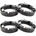 GAsupply 4×156 ATV Wheel Spacers 12x1.5 Studs, 1.5 inch 38mm 4 Lug Black Wheel Spacer Adapters 131mm Hub Bore, 4 Pcs