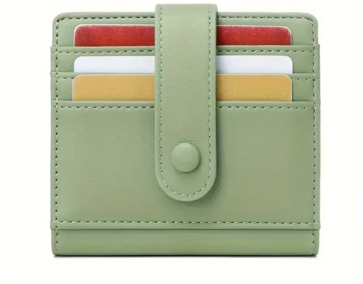 Credit Card Holder Slim Bag Quick Access Pull Tab Portable Mini Stacked Bill Wallet Credential Cover(D) (10.5CM)
