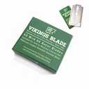 VIKINGS BLADE Double Edge Safety Razor Blades, 50x Blades, Swedish Steel + Platinum Coated, Replacement Razor Blades & Refills (Mild & Gentle) (1 Count (Pack of 50))