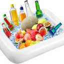 Inflatable Ice Serving Buffet Bar - BBQ Picnic Pool Party Supplies Buffet Salad Food & Drinks Tray for Party Picnic & Camping (Pack of 1, 23.6 inches)