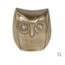 HD Designs Aluminum Owl - Gold 3.6 Inch