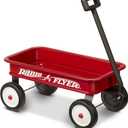 Radio Flyer Mini Classic Red Wagon for Kids, 16.5" Toy Wagon For Kids Aged 1.5+, Play-Size Version of the Classic, Durable Rolling Wheels & Steel Body, Working Handle, For Toys, Crafts & Gift Displays