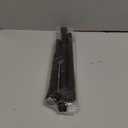 QINGYUN Black Tension Curtain Rod 28 to 48 Inch Spring Rod No Drilling Adjustable Shower Curtain Rod for Windows, Bathrooms, Closet, Kitchen