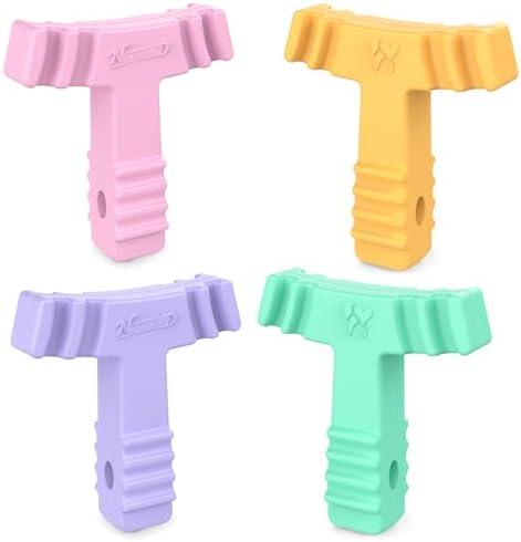 Chewies for Invisalign Aligners 3-Pack, Orthodontic Aligner Chewies for Invisible Braces, Denture & Retainer, Medical Grade Silicone Aligner Seaters & Chew Tools, Durable & Reusable (Multicolor)