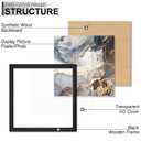 Fxojyvo 14x14 Frame Set of 4 Black Engineered Wood Horizontally/Vertically
