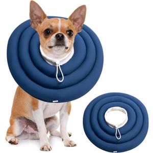 Soft Dog Cones, Recovery Dog Donut Collar After Surgery- Cone of Shame Alternative, Pet Elizabethan E-Collar Anti-Bite Lick Wound Healing Adjustable for Small Large Medium Dogs (2XL(Neck Girth8.6-18IN))