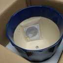 ADN 10 Inch Ceramic Planter Pot with Drainage Hole and Saucer,Large Round Plant pots for Indoor Outdoor Plants,Modern Flower pots, Navy