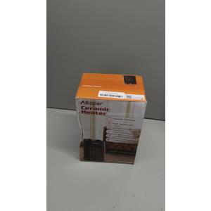 Space Heater, 1500W Electric Heaters Indoor Portable with Thermostat, PTC Fast Heating Ceramic Room Small Heater with Heating and Fan Modes for Bedroom, Office and Indoor Use (Black)