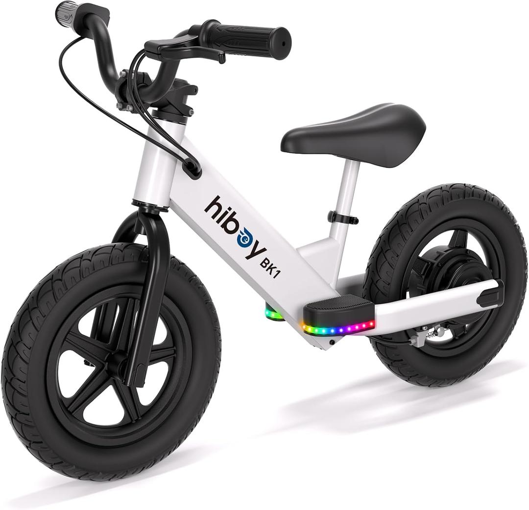 Hiboy Electric Balance Bike for Kids, 12-Inch Tires, 5.6/9 mph, Adjustable Seat, Up to 4.9 Miles, Electric Bike for Kids Ages 35