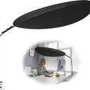 Office Cubicle and Desk Shade - Suitable for Cubicle to Block Light and Privacy Protection Cubicle Light Shield Black Diameter 52 inches，designed for sensitive workers.