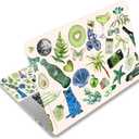 3 x 15 15.4 15.6 13 13.3 14 12 12.1 in Skin Laptop Sticker Decal, Netbook Skins for Notebook Tablet PC, Universal Vinyl Laptop Decor Cover, Art Protector Easy to Apple I Green Theme Stickers