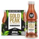 Gold Peak Iced Tea, Zero Sugar Sweet Tea Bottles, 16.9 fl oz, 6 Pack (EXP 10/14/26)
