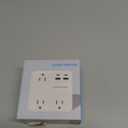 Multi Plug Outlet Extender with USB, Amerisense Wall Charger with 6 AC Outlets & 4 USB Ports (2 Type-C & 2 Type A Ports), 3-Sided Power Strip Multiple Outlets for Home, Kitchen, Office, Cruise Ship