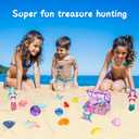 VGOFUN Diving Pool Toys for Kids Ages 3-12, 31 Pcs Mermaid Pool Toys, Diving Gem Toys with Pirate Treasure Chest, Summer Underwater Game Toys Swimming Training Gift for Boys Girls with Storage Bag