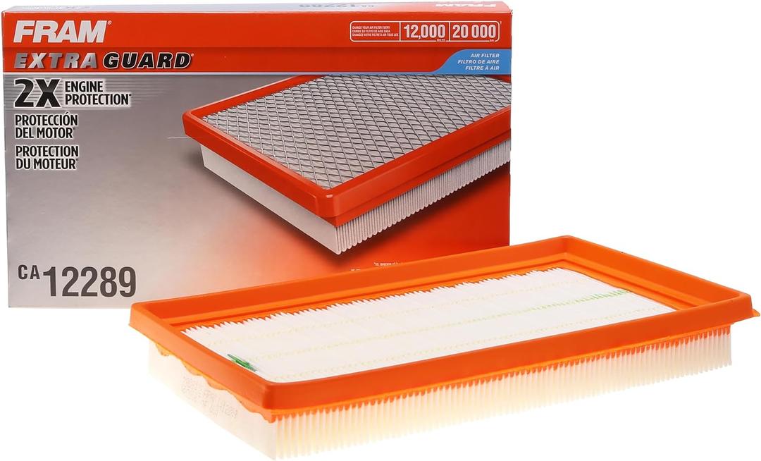 FRAM Extra Guard Flexible Panel Engine Air Filter Replacement, Easy Install w/Advanced Engine Protection and Optimal Performance, CA12289 for Select Lexus, Subaru and Toyota Vehicles (One Size)