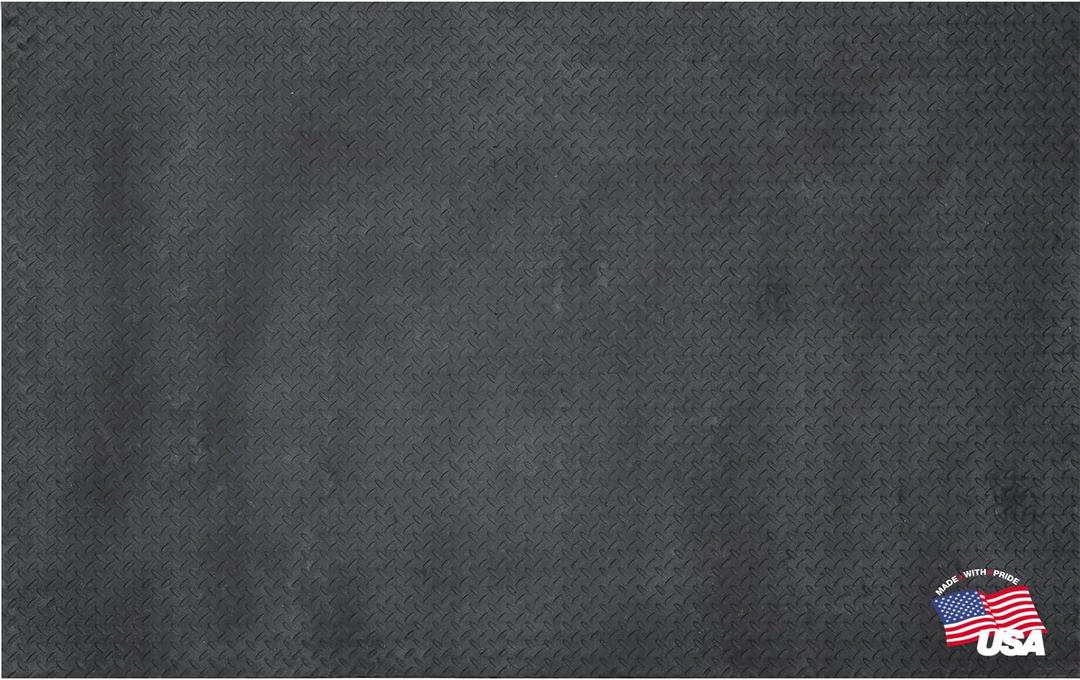 Heavy-Duty Rubber Stable Mat 4x6 Non-Slip Horse & Dairy Mat, 3/4" Thickness, Easy Clean Surface, Livestock Barn Flooring, Durable Utility Mat for Barns, Stalls, Trailers, Made in USA
